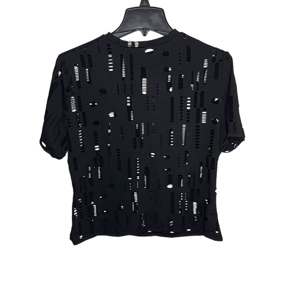 SHEIN 2 Piece Black Cut Out Tee & Leggings XXL - Picture 5 of 12